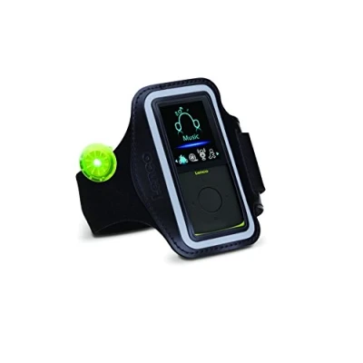 Afbeelding van Lenco PODO 153LM sport MP3/4 Speler met stappenteller en oordopjes armband Lime Black