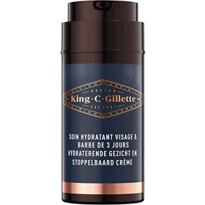Afbeelding van King C. Gillette Hydraterende Gezicht en Stoppelbaard Crème 100 ml