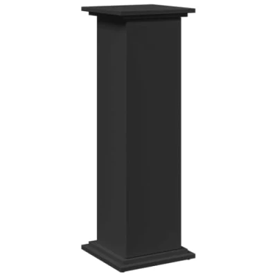 Afbeelding van vidaXL Sokkel met opbergruimte 31x30x90 cm bewerkt hout zwart