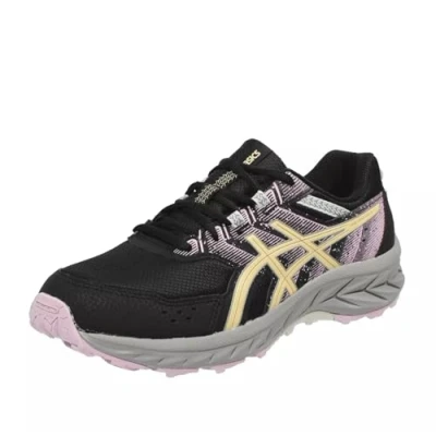 Afbeelding van ASICS Pre Venture 9 Gs sneakers voor jongens, Zwart en lichtoranje