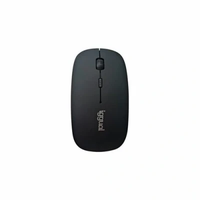 Image de iggual BOM 1600DPI Souris mince droitiers et gauchers optique 4 boutons sans fil Bluetooth 3.0 noir boîte de suspension