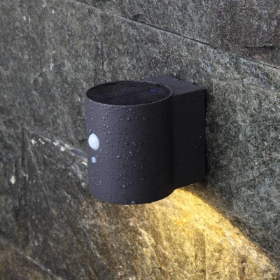 Afbeelding van MEGATRON Loky LED wandlamp op zonne energie, sensor, rond