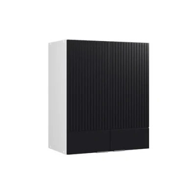 Afbeelding van Vicco Hangkast Fame Line, Zwart gestreept/Wit, 60 cm