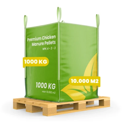 Afbeelding van Organifer Kippenmestkorrels (bigbag = 1000 kg voor 10.000 m2)