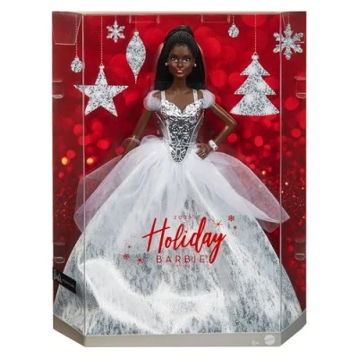 Image de Poupée Barbie Joyeux Noël 2021 Brune