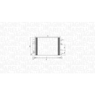 Afbeelding van MAGNETI MARELLI 350203773000 Condensor Airco Met droger 570x398x16 398 570 16 FORD: FOCUS 3, C Max 2, Grand