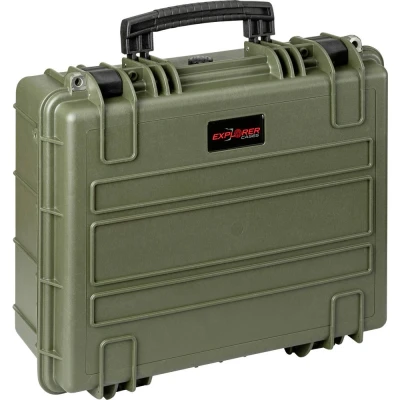Afbeelding van Explorer Cases Outdoor koffer 4419HL.G green with pick &amp; pluck foam (b x h d) 45 35 19 cm Olijf groen