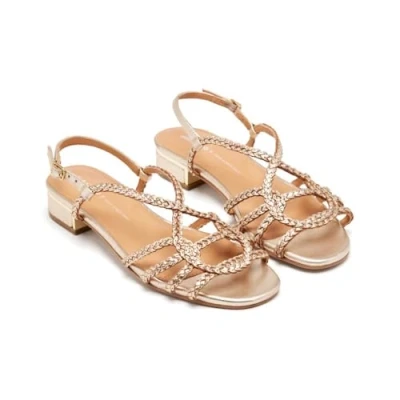 Afbeelding van Gioseppo Pownal Sandalen, Dames, Maat: 39, Platino Hoogwaardig imitatieleer