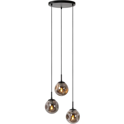 Afbeelding van Lucide ROCKY Hanglamp 3xE14 Fumé