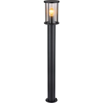 Afbeelding van Globo vloerlamp Gracey zwart metaal 14,3 cm E27 fitting 31363