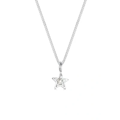 Afbeelding van Elli STAR Ketting, Dames, Maat: 45, Weiß