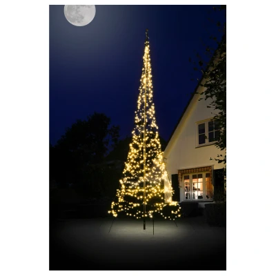 Afbeelding van Fairybell Vlaggenmast Kerstboom 6 meter 900 LED lampjes Warm wit