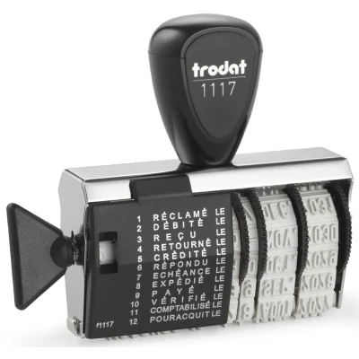 Afbeelding van Trodat, Stempel, Woordbandstempel 1117, met datum