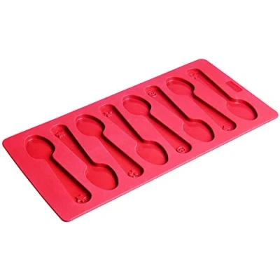 Afbeelding van Rood Flexiform Bakvorm Theelepel 8 stuks