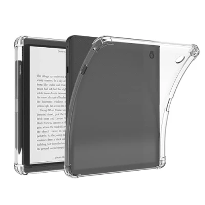 Afbeelding van GIOPUEY Coque transparente pour Kobo Sage arrière en TPU souple fine avec protection airbag Légère, compatible Transparent