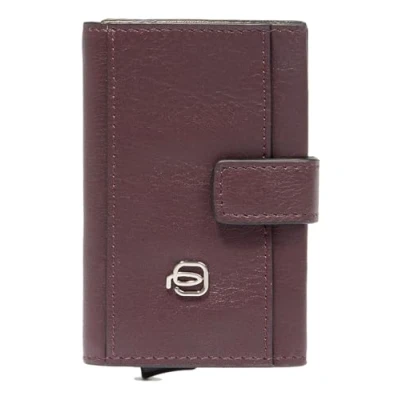 Afbeelding van PIQUADRO Kaarthoes Circle Compact Wallet With Single Slider RFID PlumPink Donkerpaars