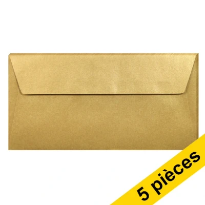 Image de Clairefontaine enveloppes de couleur EA5/6 120 g/m² (5 pièces) or