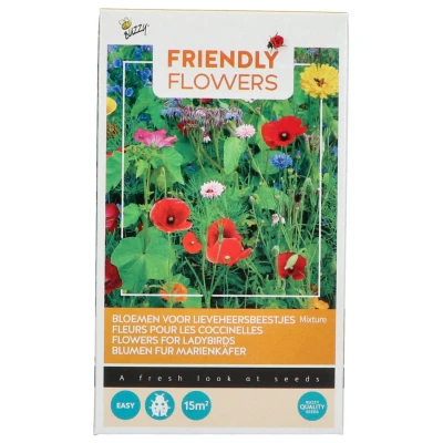 Afbeelding van Buzzy Friendly Flowers Lieveheersbeestjes15m² Bloemenzaden 55 g