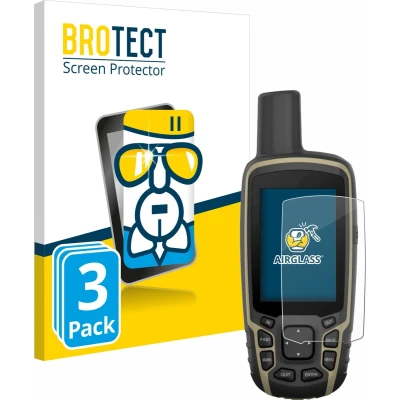 Afbeelding van BROTECT Screenprotector voor Garmin GPSMAP 65s Folie Beschermfolie Beschermglas transparant (3 Stuks)