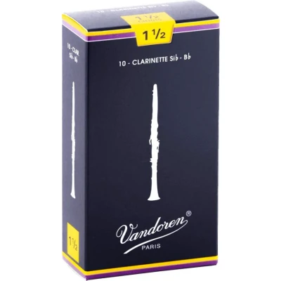 Image de vandoren Anches de clarinette sib traditionnelles 1.5 cr1015