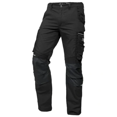 Afbeelding van PUMA WORK WEAR Hoogwaardige werkbroek voor dames met veel zakken en extra versterkt nylonweefsel in zwart, zwart.