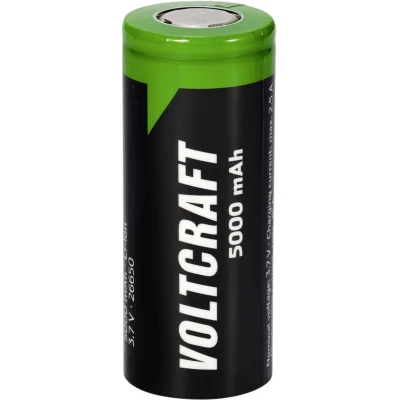 Afbeelding van VOLTCRAFT VC 26650 Speciale oplaadbare batterij Flat top Lithium 3.7 V 5000 mAh