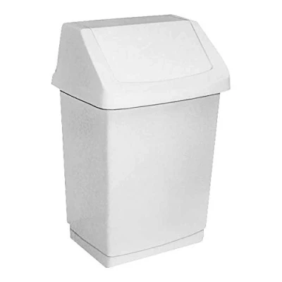 Afbeelding van CURVER Mülleimer &quot;CLICK IT&quot; 25L, kunststof, wit, 32,5 x 26,5 50,5 cm