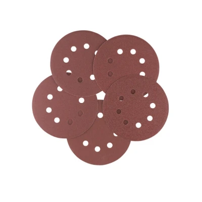 Afbeelding van Set Schuurschijven 5PCS excentrisch diameter 150mm met klittenband, 1x K60, K80, 2x K120 en K180.