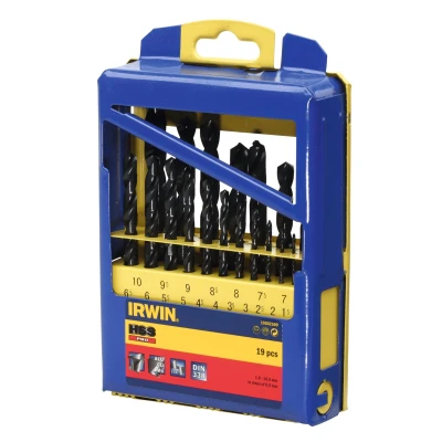 Afbeelding van IRWIN HSS PRO, 19PCS Set in metalen koffer: 1,0 10,0 mm