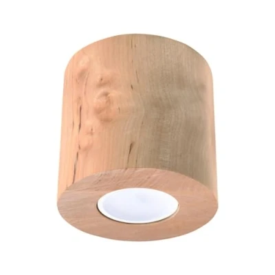 Afbeelding van Sollux Plafondlamp Orbis hout