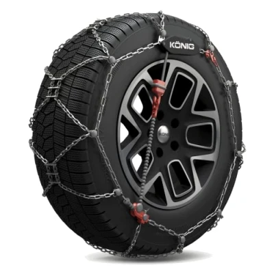 Image de 2 chaînes neige métalliques classiques konig xg cross 243