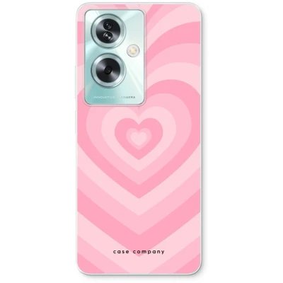 Afbeelding van Case Company® hoesje geschikt voor Oppo A79 Hart Roos Soft Cover Telefoonhoesje Bescherming aan alle Kanten en Schermrand