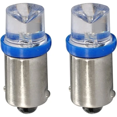 Afbeelding van Ba9s auto lamp 2 stuks T4W blauw LED kentekenverlichting/signaalverlichting 12V DC