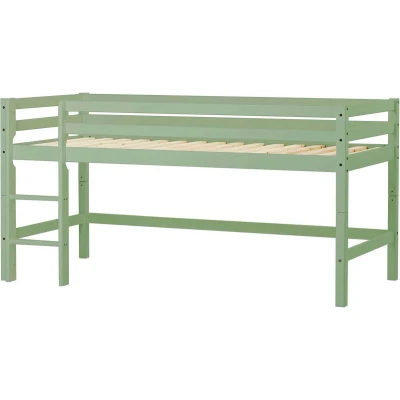 Afbeelding van Hoppekids ECO Droom Halfhoogslaper Pale Green / 90x200cm