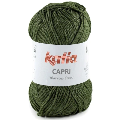 Afbeelding van Katia Capri kleur 175 Olijfgroen 50 gr. = 125 m. 100% katoen