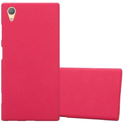 Afbeelding van Cadorabo Hoesje geschikt voor Sony Xperia XA1 PLUS in FROST ROOD Beschermhoes gemaakt van flexibel TPU silicone Case Cover