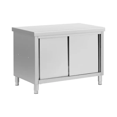 Afbeelding van Royal Catering RVS werkkast met schuifdeuren ECO 120 x 70 cm 500 kg