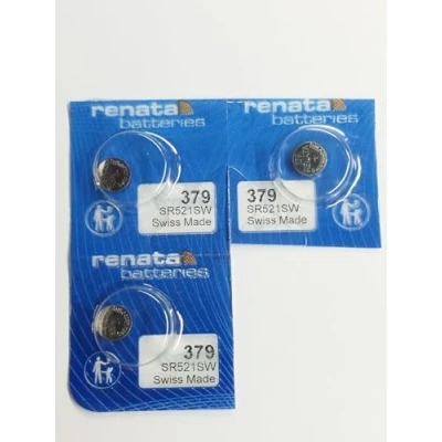 Afbeelding van Renata Horlogebatterij à Swiss 379 of SR521SW OR AG0 1,5 V (3 x SR 521 SW)