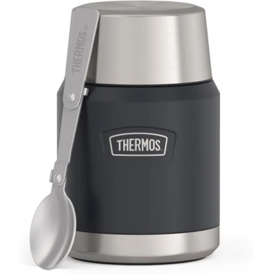 Afbeelding van Thermos Stainless Voedseldrager ICON Graphite Mat 470ml