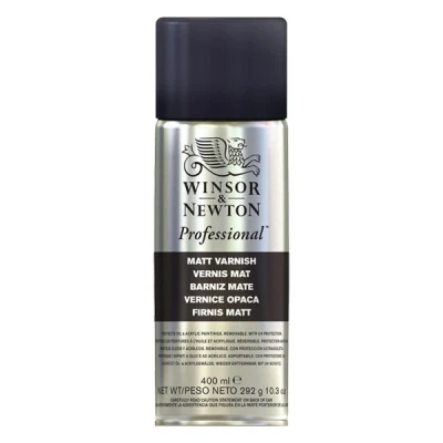 Image de Winsor &amp; Newton vernis mat en aérosol pour peinture à l&#039;huile (400 ml)