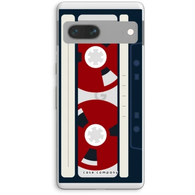 Afbeelding van Case Company® hoesje geschikt voor Google Pixel 7 Here&#039;s your tape Soft Cover Telefoonhoesje Bescherming aan alle Kanten en Schermrand