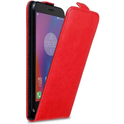 Afbeelding van Cadorabo Hoesje geschikt voor Lenovo K6 / POWER in APPEL ROOD Beschermhoes flip design Case Cover met magnetische sluiting