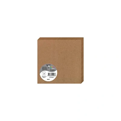 Afbeelding van Clairefontaine 29028C een verpakking met 25 vouwkaarten, pollen, 13,5 x cm, 210 g, kraftbruin