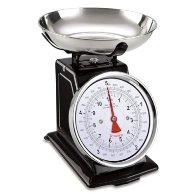Afbeelding van keukenweegschaal Terraillon Retro Deco Zwart 5 kg 1 L