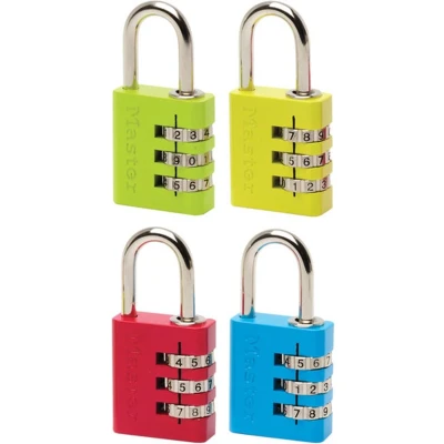 Afbeelding van 30mm solid aluminium body 24mm chrome plated steel shackle, 5mm di