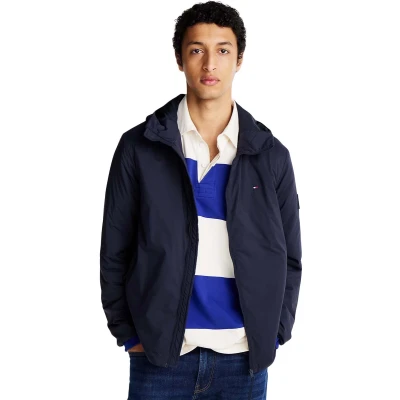 Afbeelding van Tommy Hilfiger Packable Hooded Jacket Jas, Heren, Maat: XXL, Desert sky