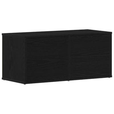 Afbeelding van vidaXL TV Kast Zwart Eiken Engineered Hout Medium Rechthoekig
