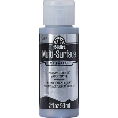 Afbeelding van Multi surface Acrylverf 2964 Sterling Silver Folkart 59 ml