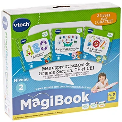 Image de Pack de trois livres Vtech MagiBook Mes apprentissages Grande Section