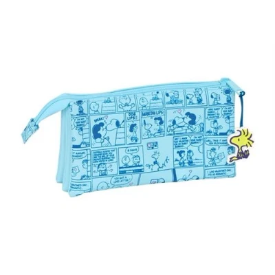 Image de SAFTA Trousse triple Snoopy &quot;Love&quot;